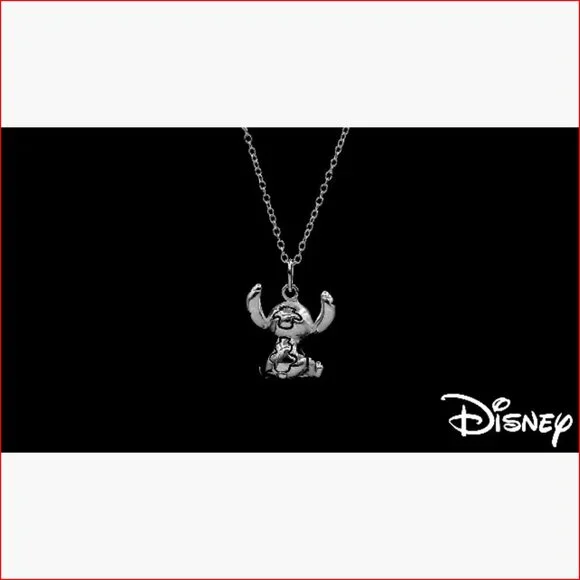 Sterling Silver Stitch Pendant Necklace with 18-inch Chain - Picture 7 of 7